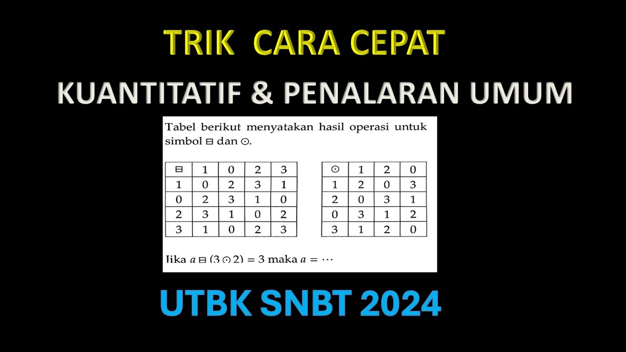 PEMBAHASAN SOAL ASLI UTBK SNBT 2024