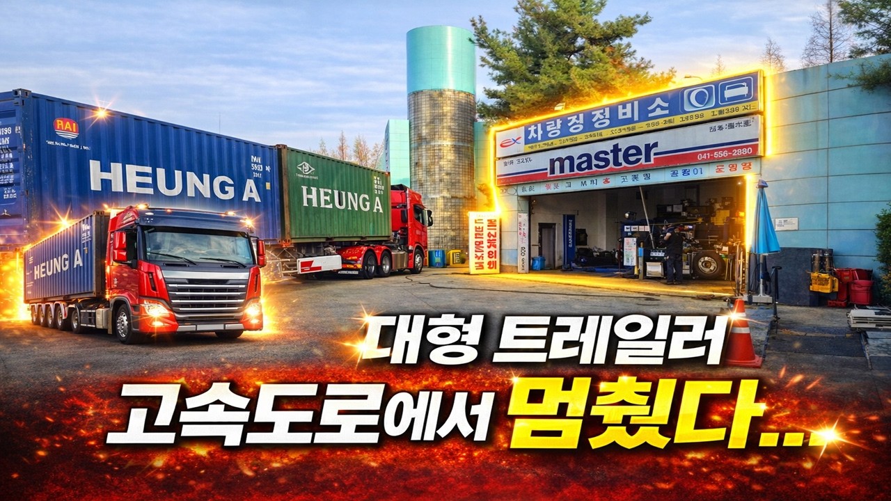 고속도로에서 차량 멈춤&hellip; 아침부터 긴급 수리 상황