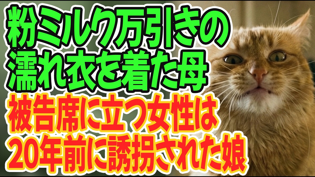 【スカッとする話】粉ミルク万引きの濡れ衣を着た母…冷徹な裁判官が法廷で震えだした。被告人は２０年前に消えた私の娘…！