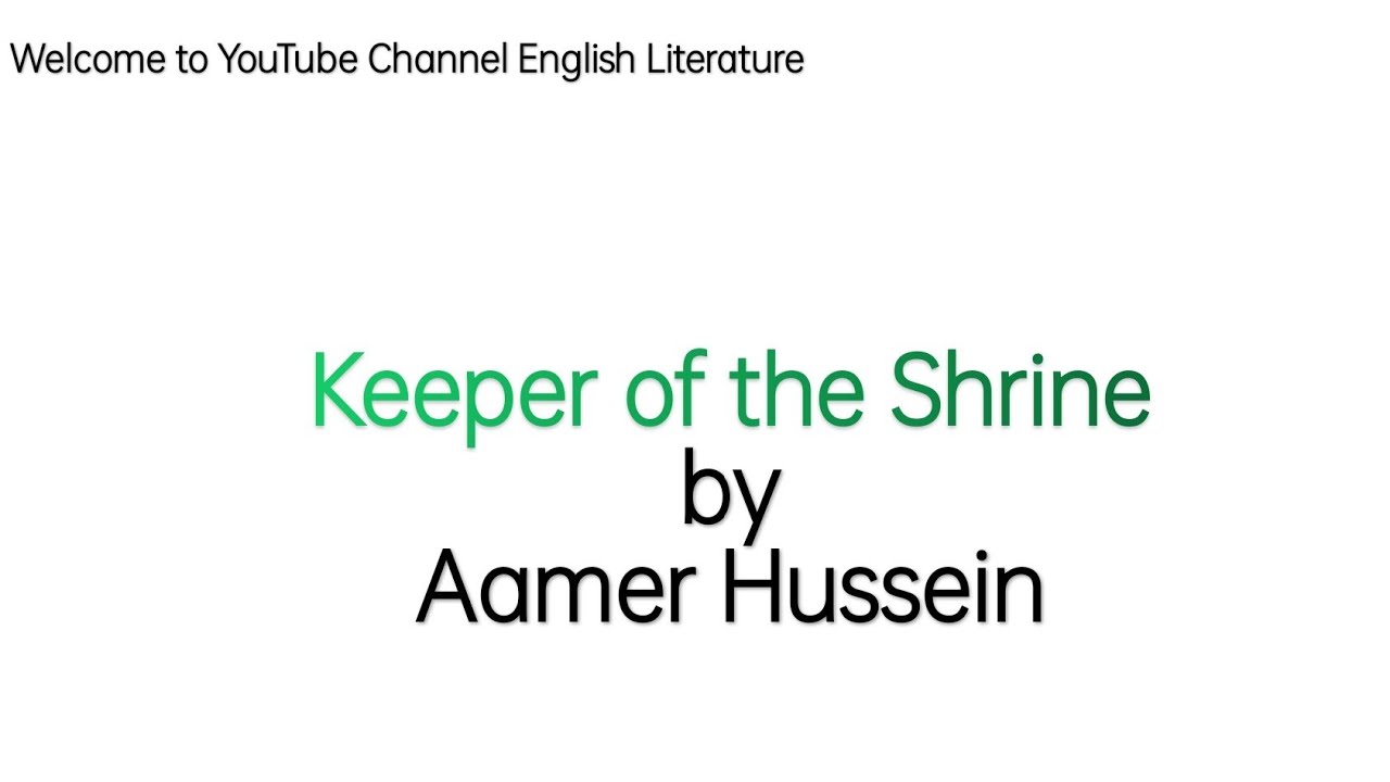 Keeper of the Shrine by Aamer Hussein summary in Urdu/Hindi