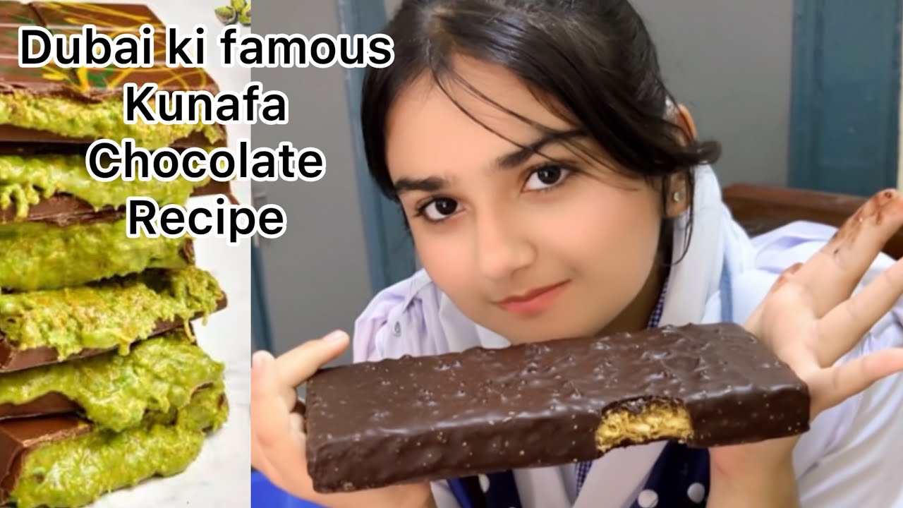 Dubai Famous Kunafa Chocolate Recipe | Homemade Arabic Dessert | Melted Chocolate Kunafa Vlog