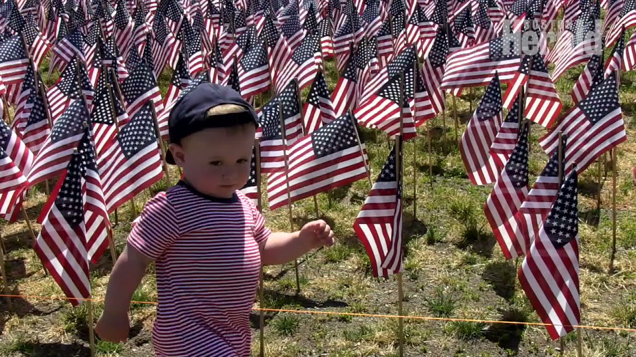 Gold Star families return to Memorial Day flag garden on Boston Common