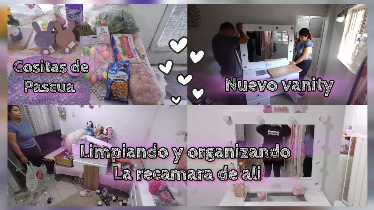 Era un verdadero ratonero limpiando y organizando recamara+ hice mole verde 💚compritas de pascua 🐰