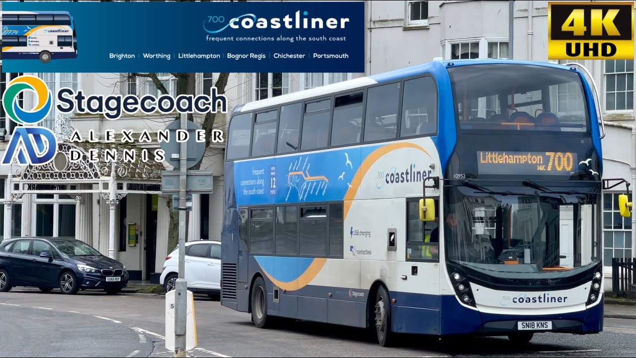 [Stagecoach South: Coastliner 700 Brighton to Littlehampton via Worthing, Goring & Wick] ADL E400MMC