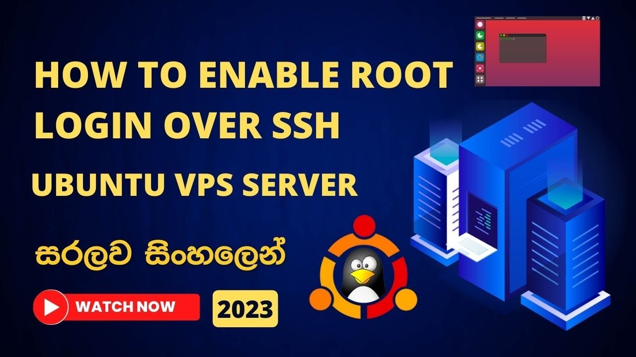 How to Enable root login over SSH / Ubuntu VPS Server / Explained in Sinhala