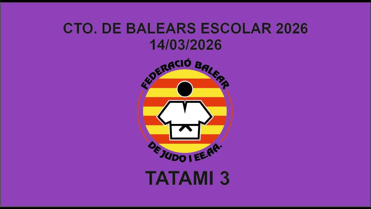 CAMPIONAT DE BALEARS ESCOLAR 2026 TATAMI 3