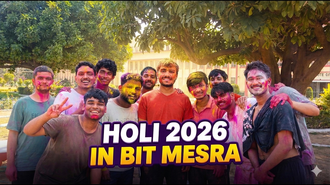 Most Insane Holi at BIT Mesra 2026! (Gaali Warning ⚠️)