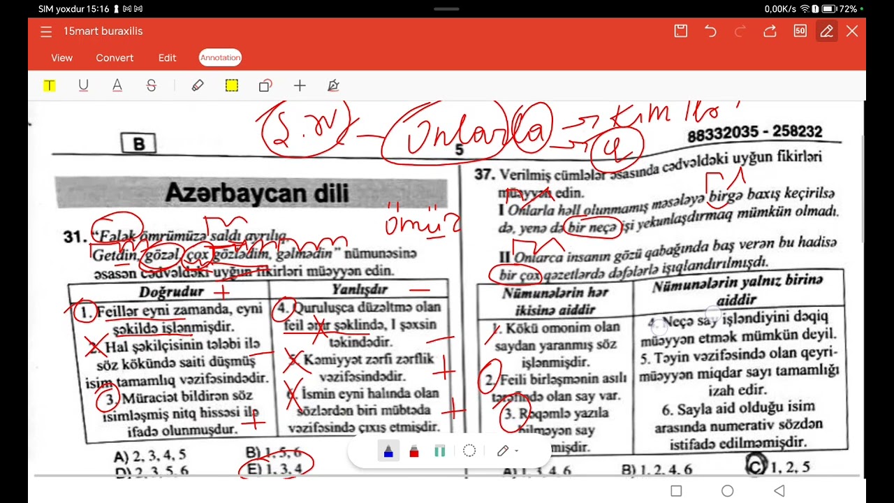 15 MART 2026 BURAXILIŞ SUALLARI
