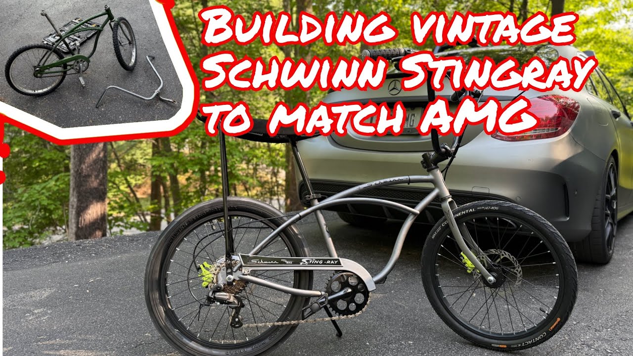 Building Schwinn Stingray with Modern Parts  to Match my AMG for HotRod PowerTour START TO FINISH!