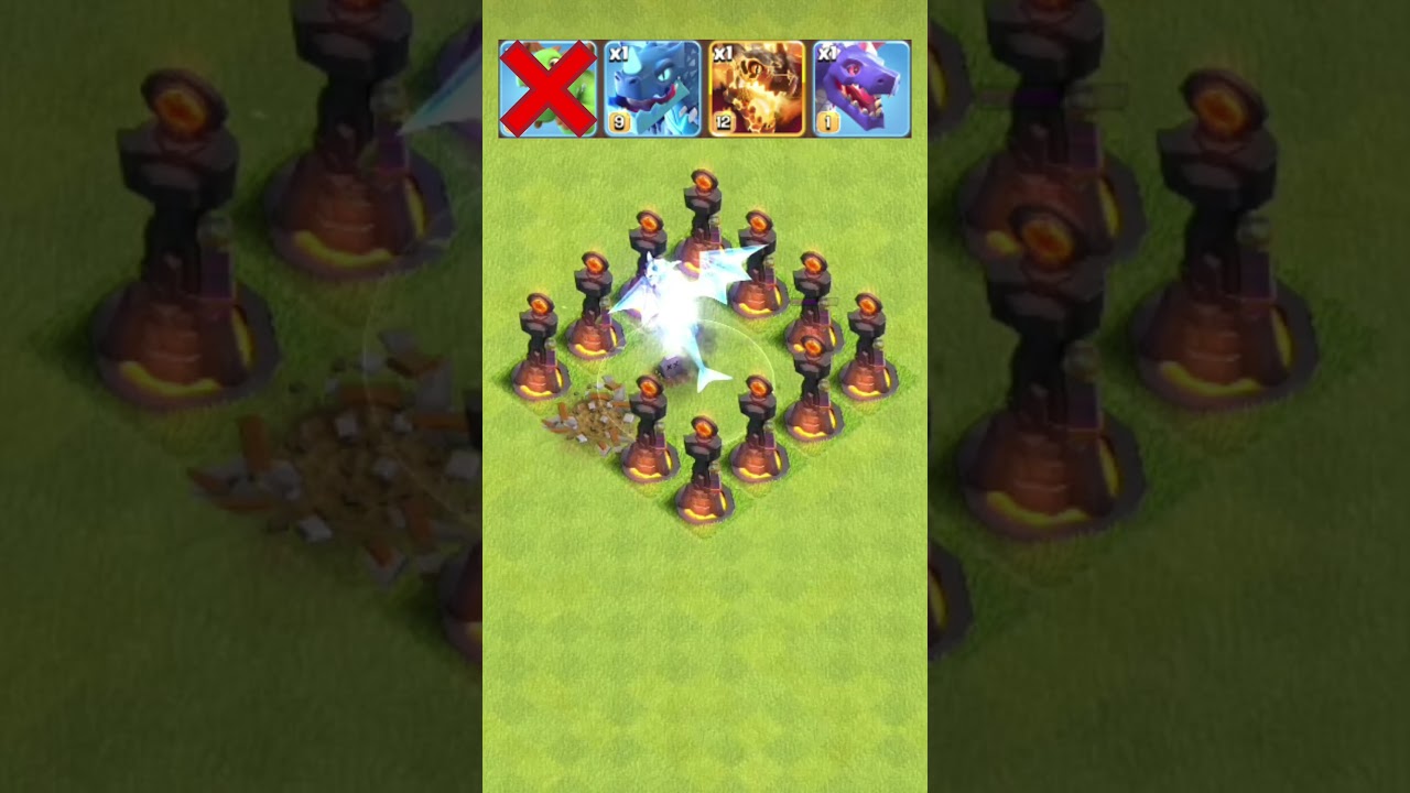 Which Troop Can Destroy Multiple Inferno Towers? (part 2)🔥⚔️#clashofclans #shorts #gaming #challenge