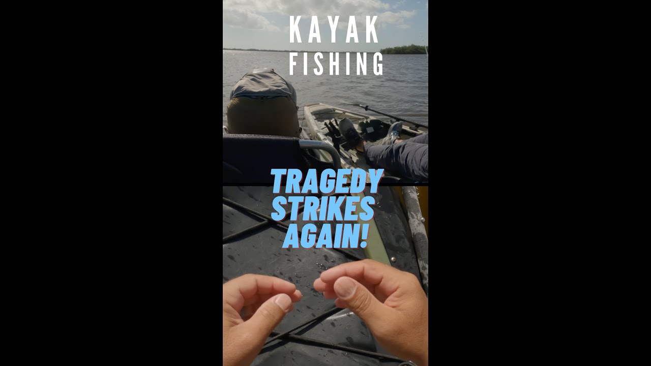 Tragedy strikes next to the kayak!!  Client loses big snook