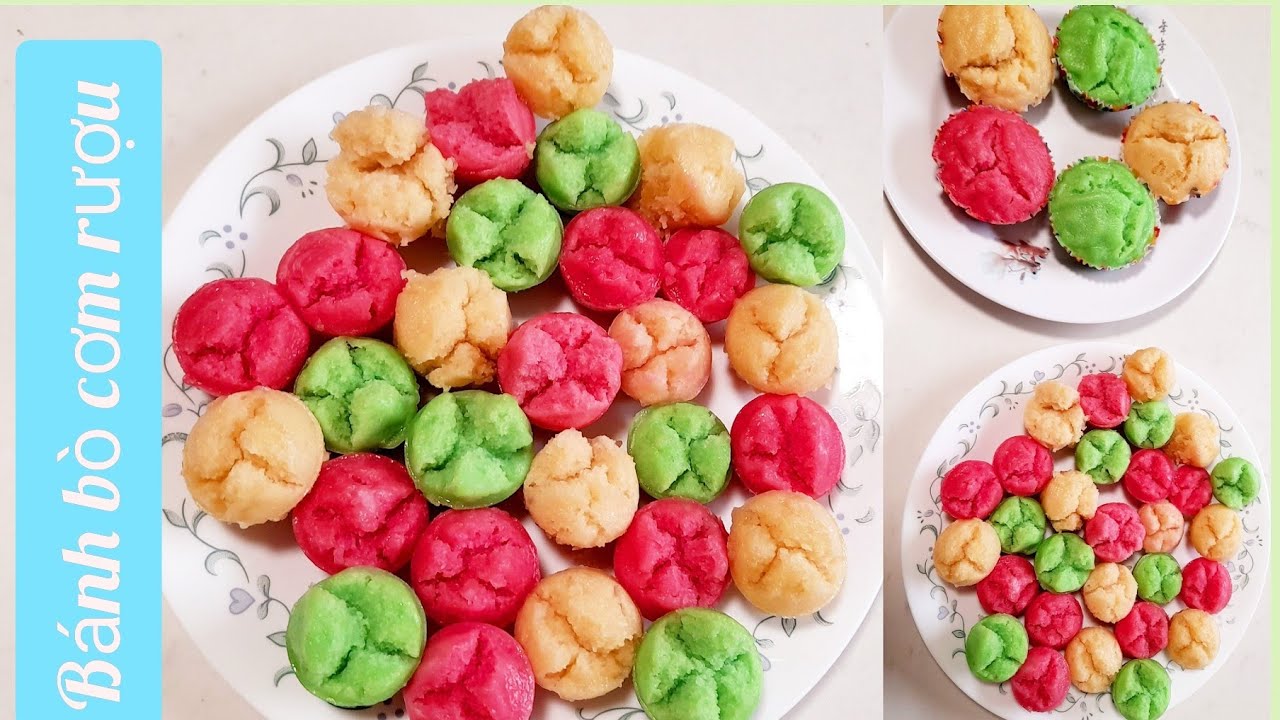 Cách Làm Bánh Bò Cơm Rượu Xốp Rễ Tre Thơm Ngon/Bánh Bò Truyền Thống