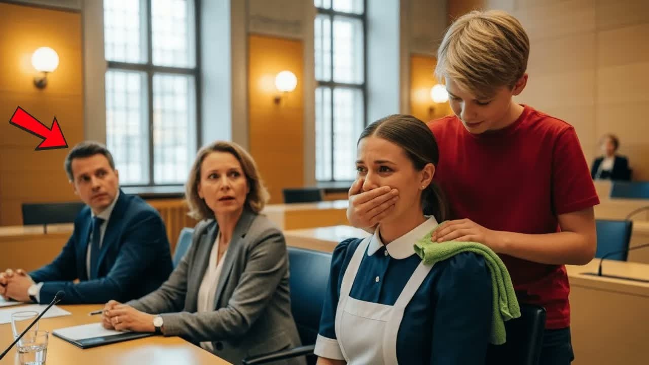 Hausangestellte Von Einem Milliardär Angeklagt Ging Ohne Anwalt Vor Gericht — Bis Ihr Sohn Gestand…