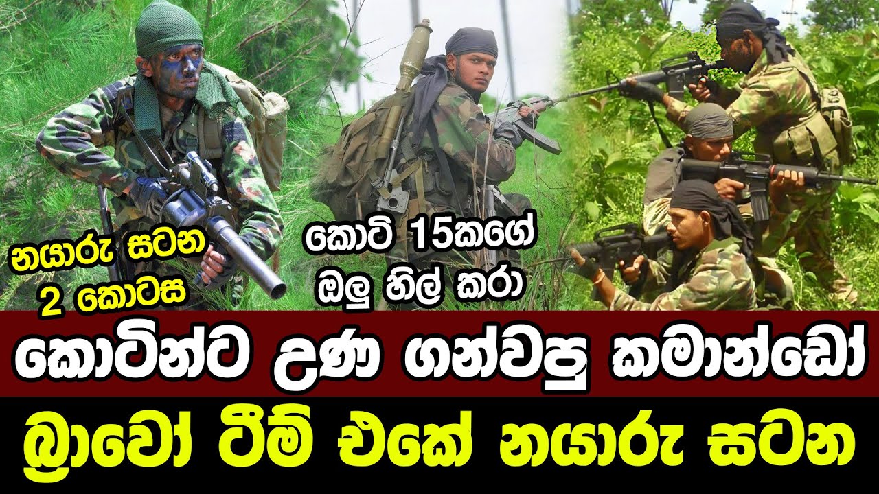 කොටින්ට උණ ගන්වපු කමාන්ඩෝ බ්‍රාවෝ ටීම් එකේ නයාරු සටන - 2 | Commando Bravo Team | Battle of Nayaru