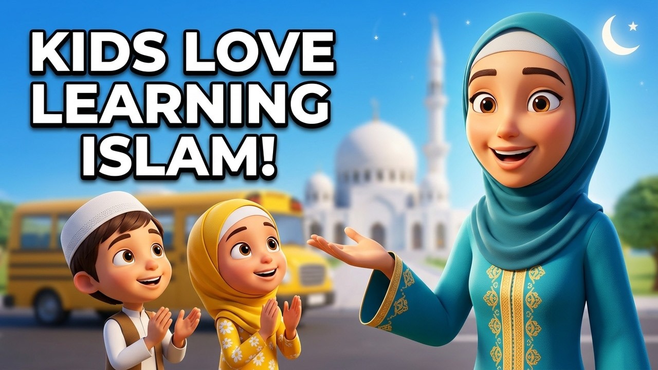60-Minute Islamic Songs for Kids 🌙 | Bismillah, Makkah Train, Wheels on the Bus, ABC (No Music)