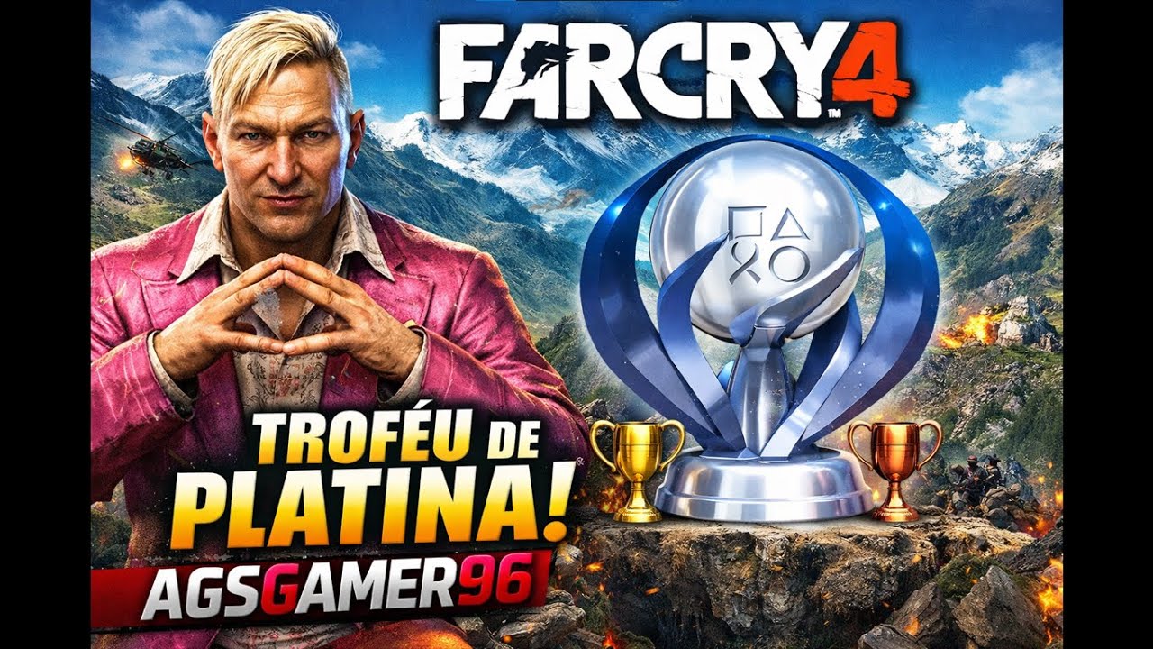FAR CRY 4 - PS4 - #PARTE5 - ATÉ A PLATINA #farcry4 #platina #aovivo