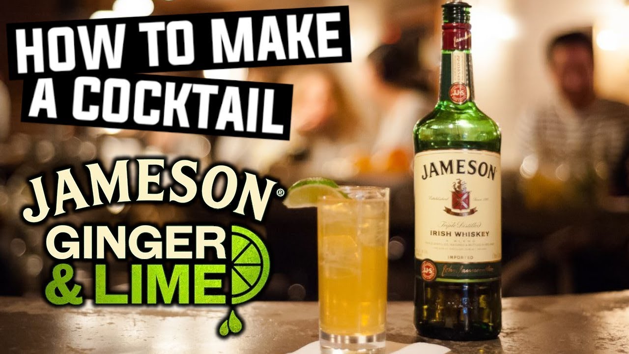 Jameson, Ginger & Lime cocktail