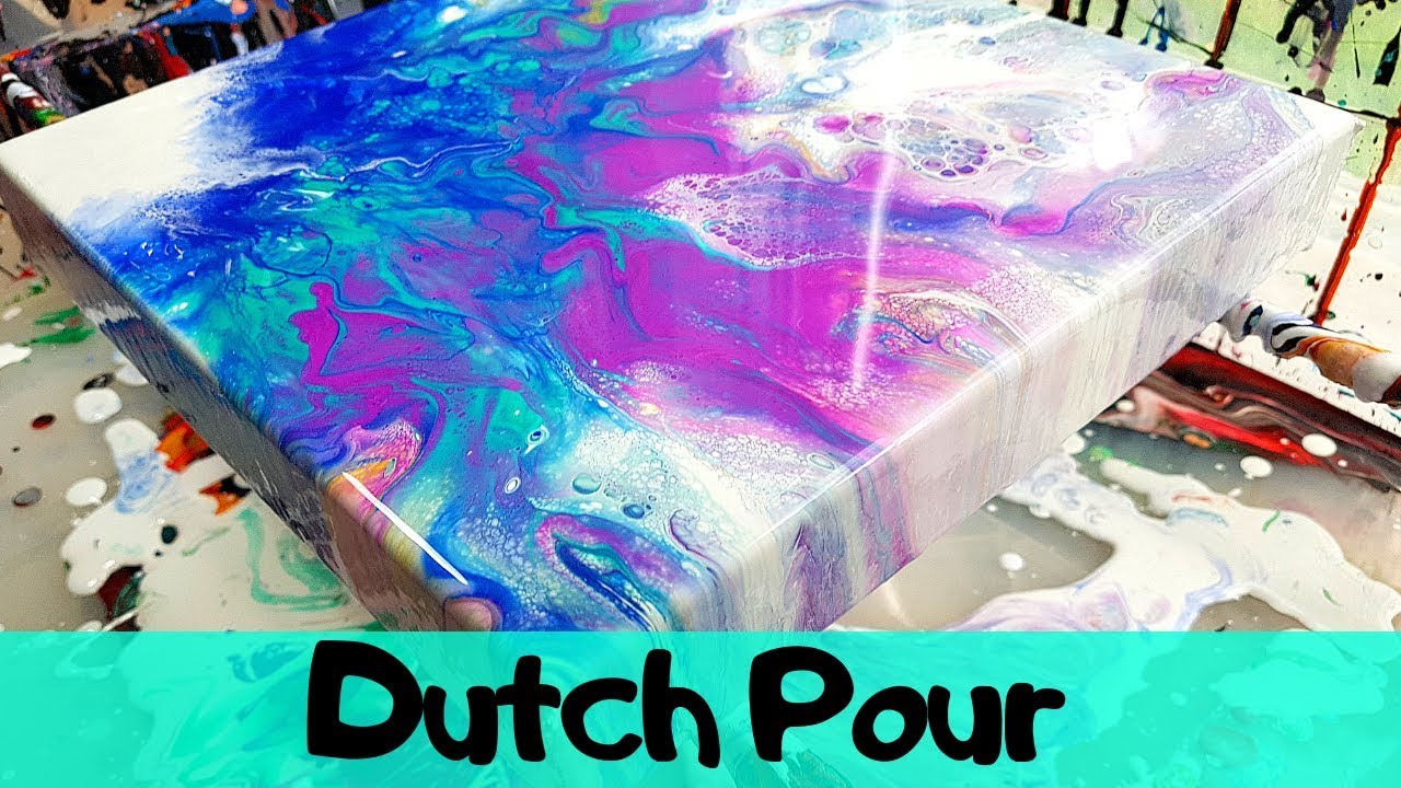 Dutch Pour with COLOR SHIFT Paint - Rinske Douna inspired Acrylic Pouring Technique(2019)