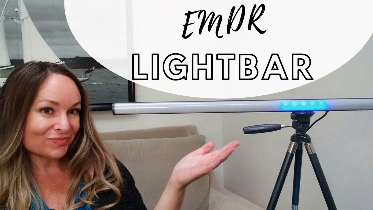 What is an EMDR Lightbar? EMDR equipment demonstation! - Kelly Burris, LMFT California. Telehealth