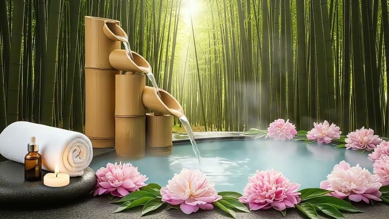 Beautiful Relaxing Piano ★ Deep Sleeping Music - Water Sound, Meditation Music 