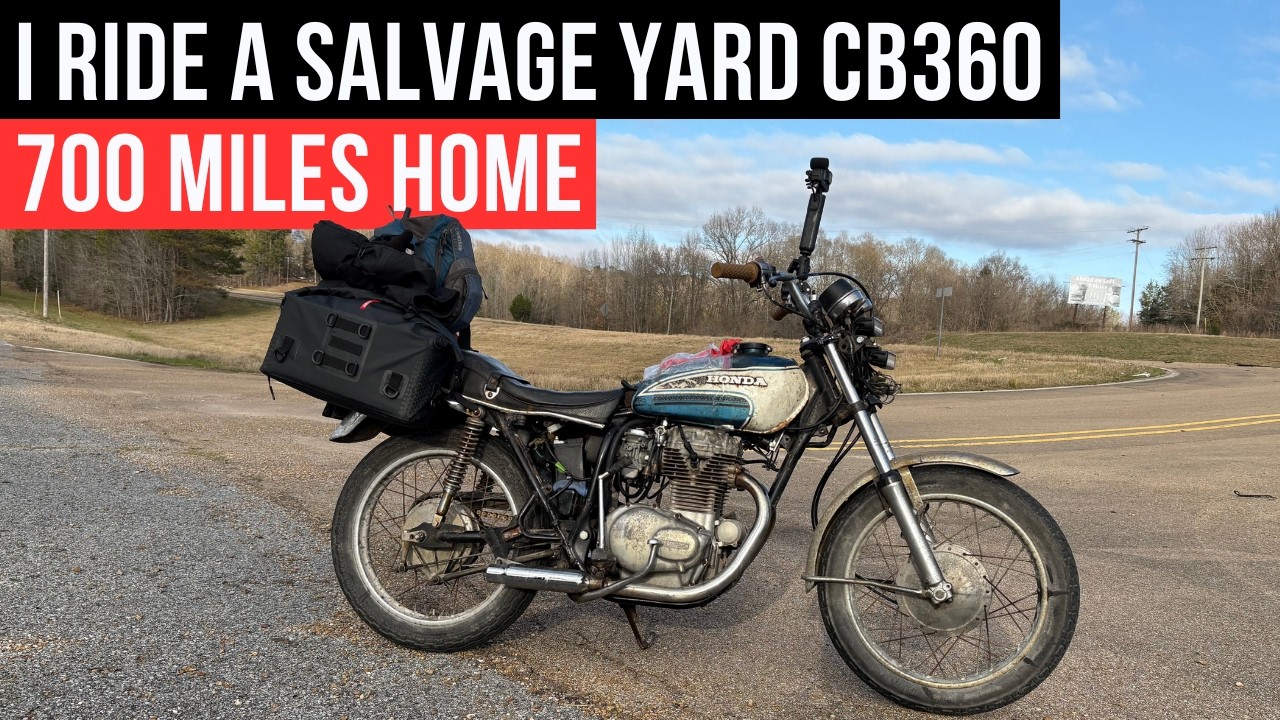 I Ride A 1974 Honda CB360 700 Miles Home In The Winter
