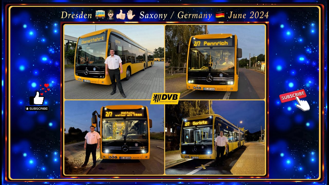 Dresden Bus line EV2/7 with Christoph /Part:1 & 2 /Short video version /Buslinie EV2/7 mit Christoph