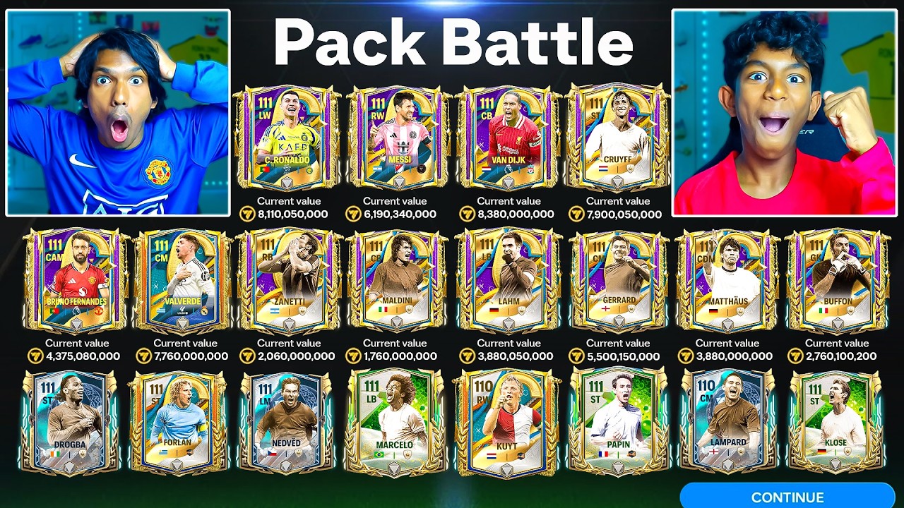 I DELETED My Brother’s FC Mobile Account and Gifted Him RONALDO And MESSI! 