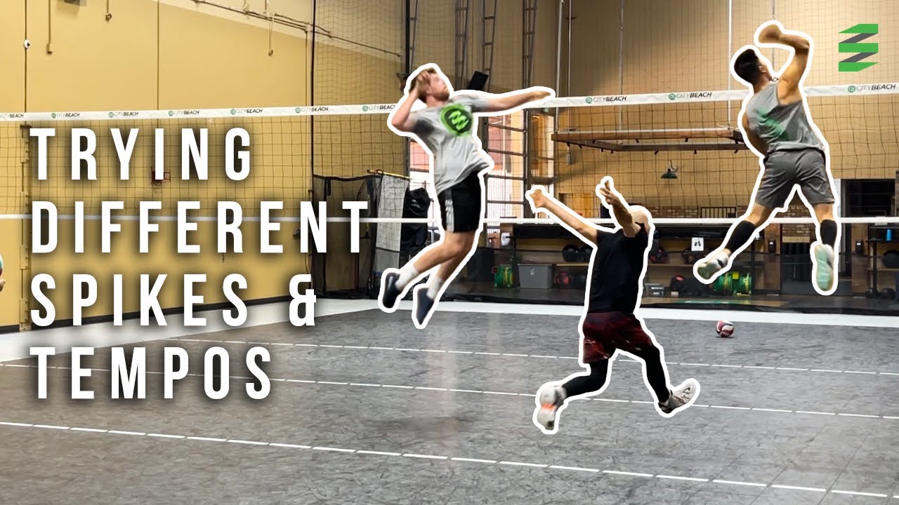 Trying Different Spikes & Tempos | Volleyball Practice