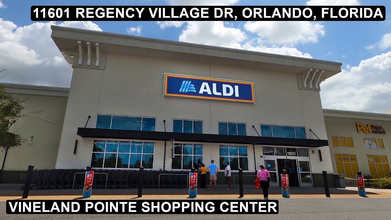 Покупки в ALDI по адресу 11601 Regency Village Drive в Орландо, Флорида — Vineland Pointe Store 3090