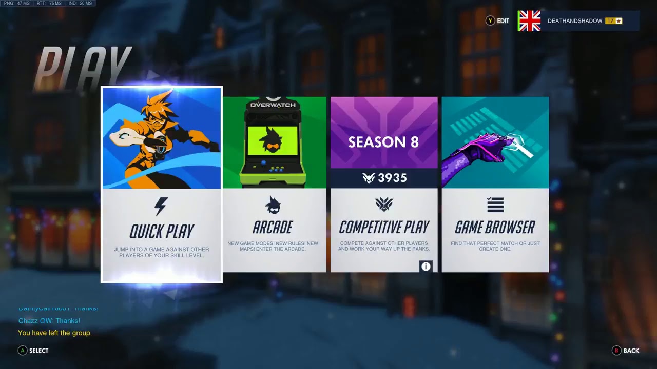 Overwatch Season 8 Placements (Xbox)