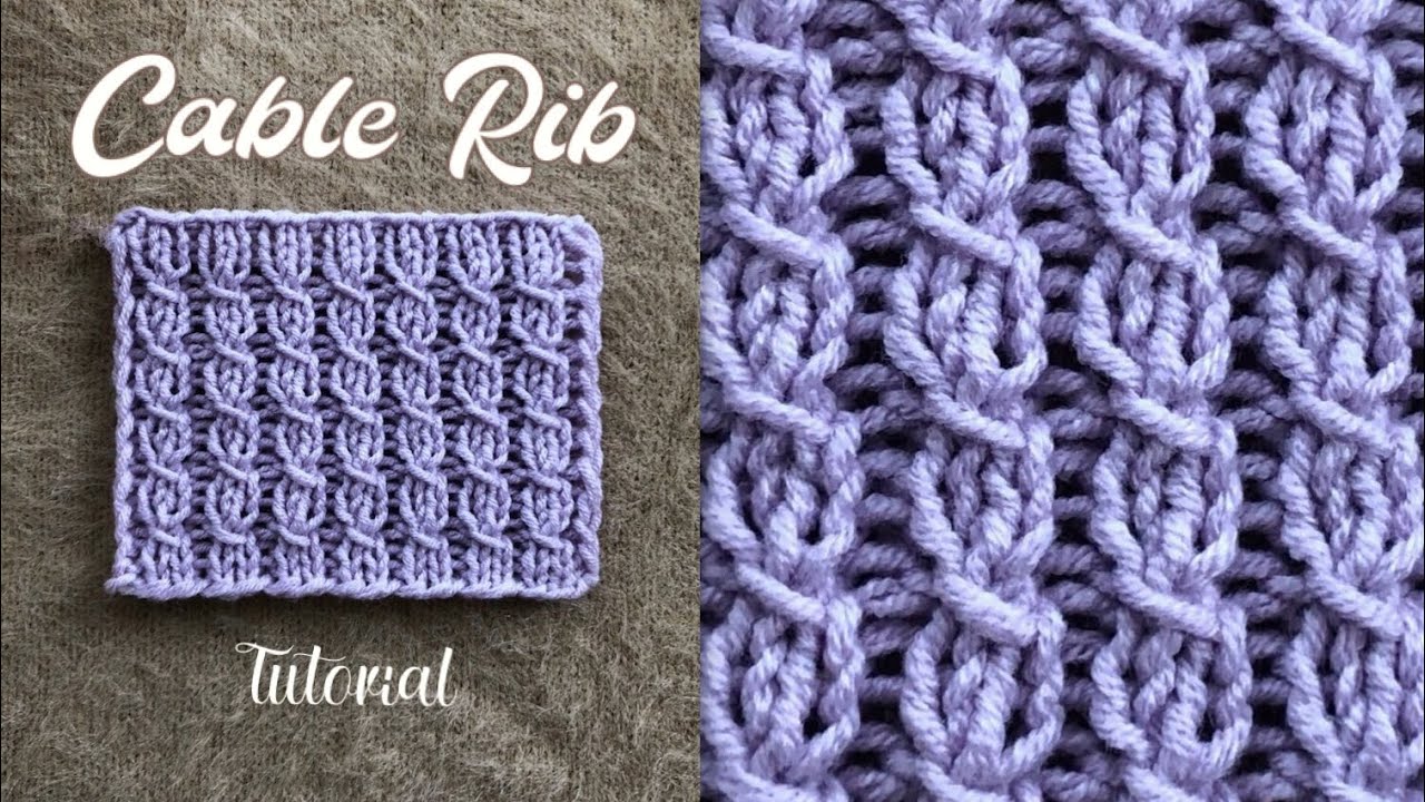 Knitting Pattern : Faux Cable knit stitch tutorial without cable needle 🌷 How to knit mock cable