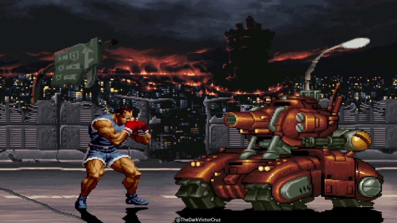 KOF MUGEN Street Fighter Team vs Metal Slug Team