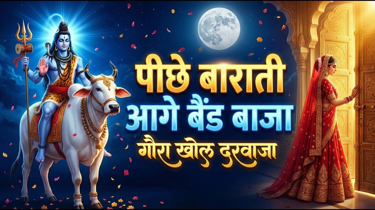 🔱पीछे बाराती आगे बैंड बाजा | गौरा खोल दरवाजा | Shiv Baraat Song 2026 | Maha Shivratri Special Bhajan