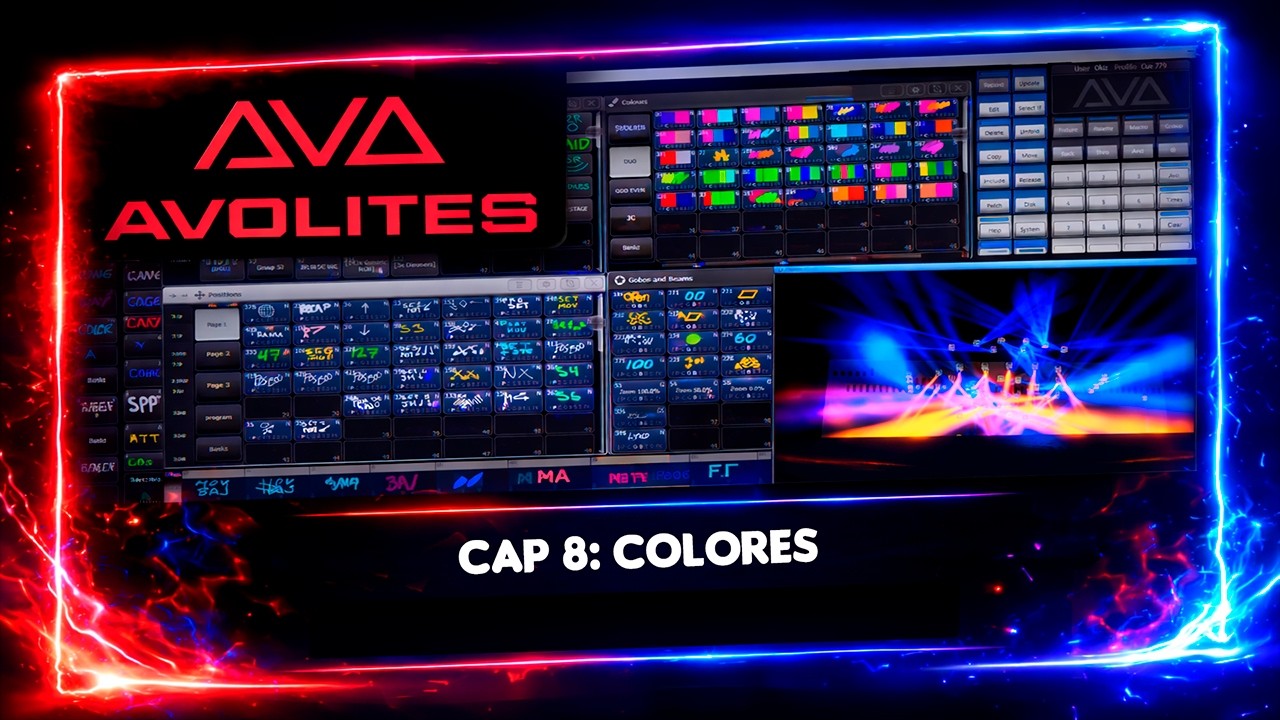 Curso Avolites Titan Cap: 8 Colores