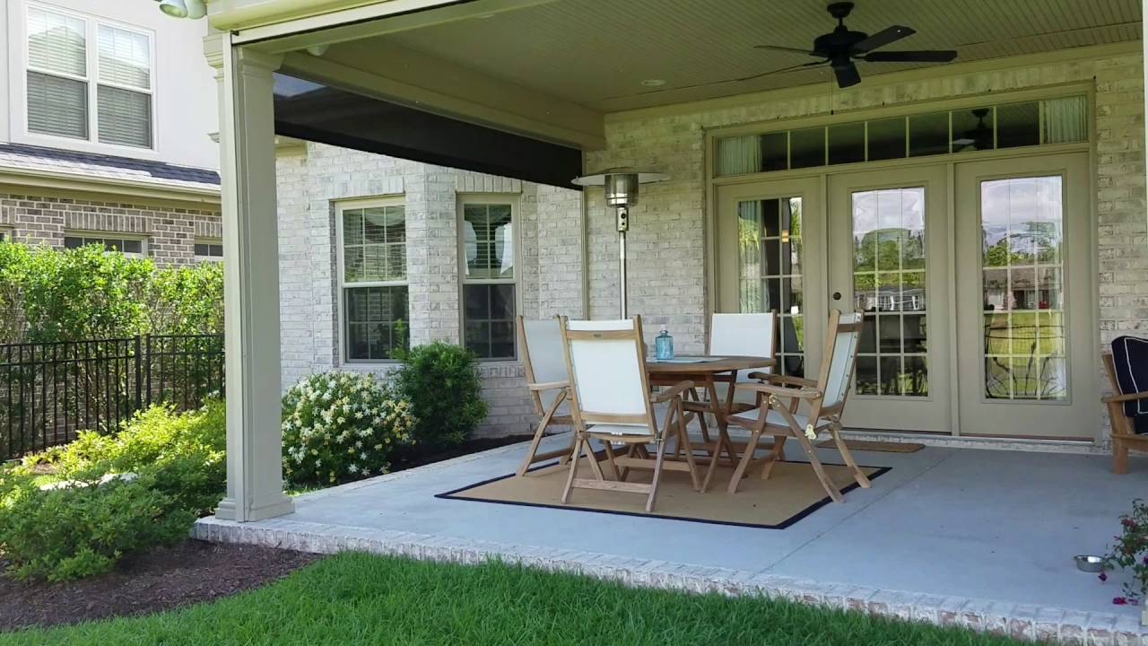 Motorized porch and patio shades