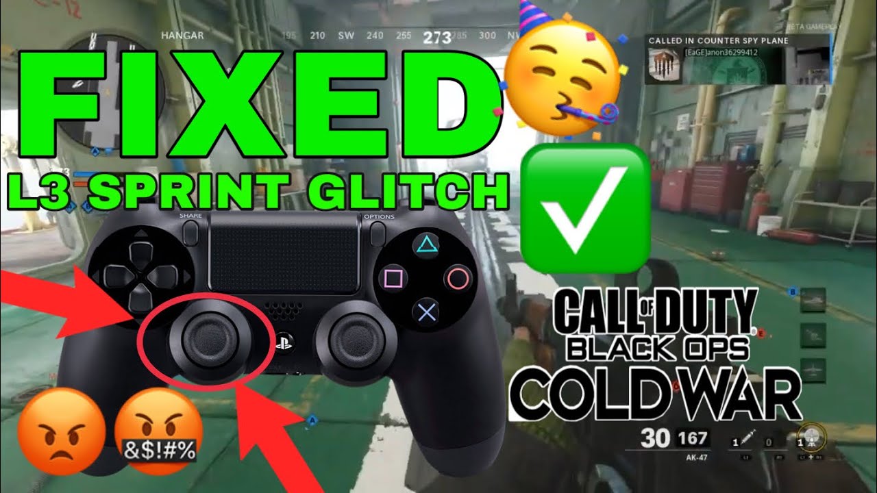 NEW HOW TO FIX L3 SPRINT GLITCH FIX BLACK OPS COLD WAR ANY PS4 CONTROLLER!?!
