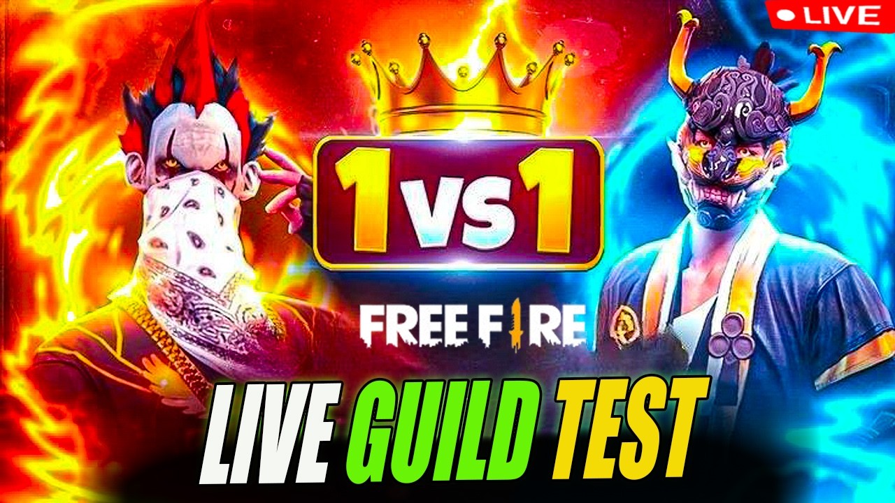 1 Vs 2 Live Guild Test Free Fire #freefire #guildtest #fflive