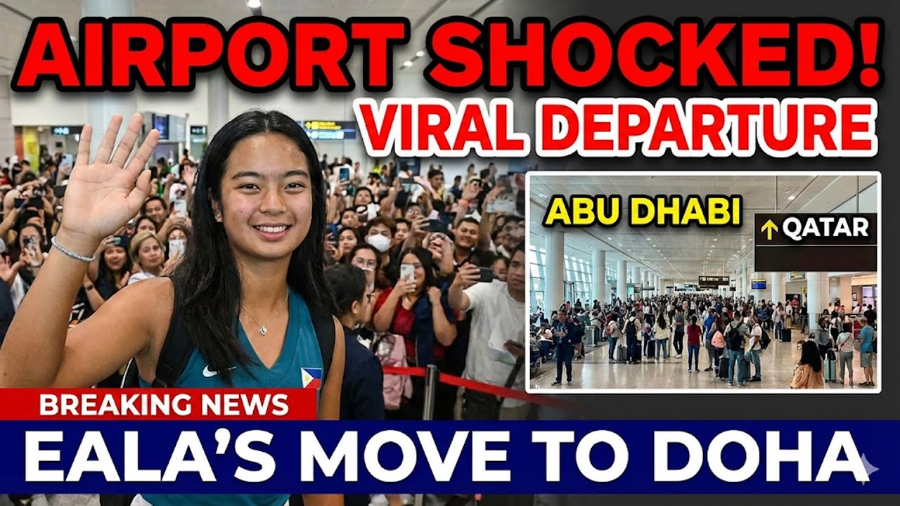 ZIA AIRPORT STUNNED! 🇵🇭 Alexandra Eala's ABU DHABI Departure to QATAR Goes VIRAL! 🚀✨