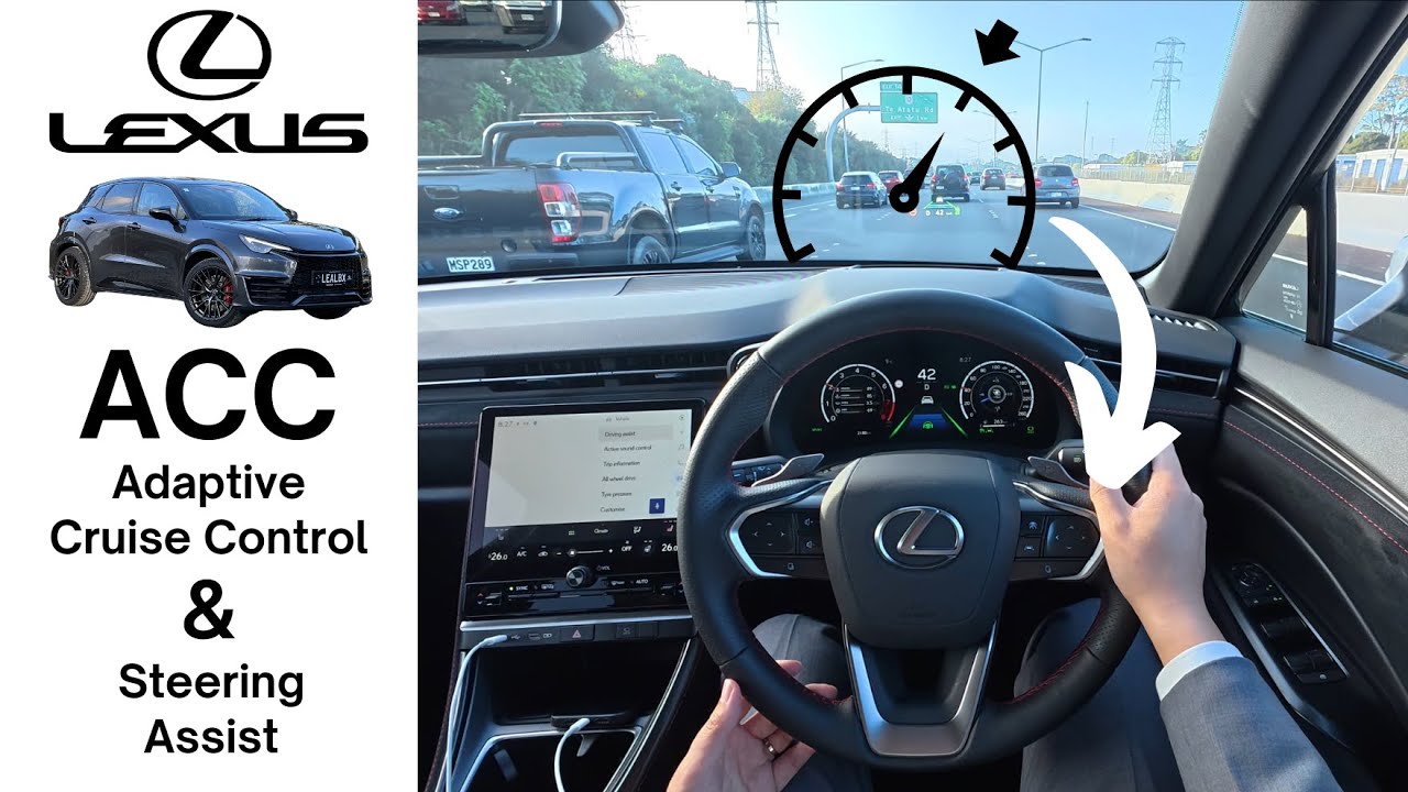Lexus Tutorial Cruise Control | Dynamic Radar (DRCC) & Lane Tracing Assist (LTA) - POV Demo