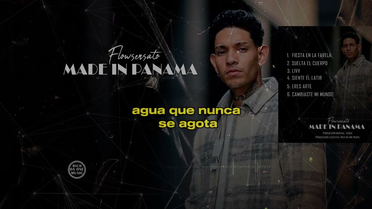 FLOWSENSATO - ERES ARTE (Lyrics Video)