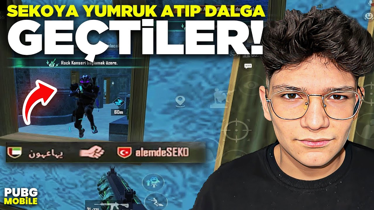 ALEMDE SEKO'YA YUMRUK ATIP DALGA GEÇTİLER 1VS4 ATTIM ! - PUBG MOBİLE