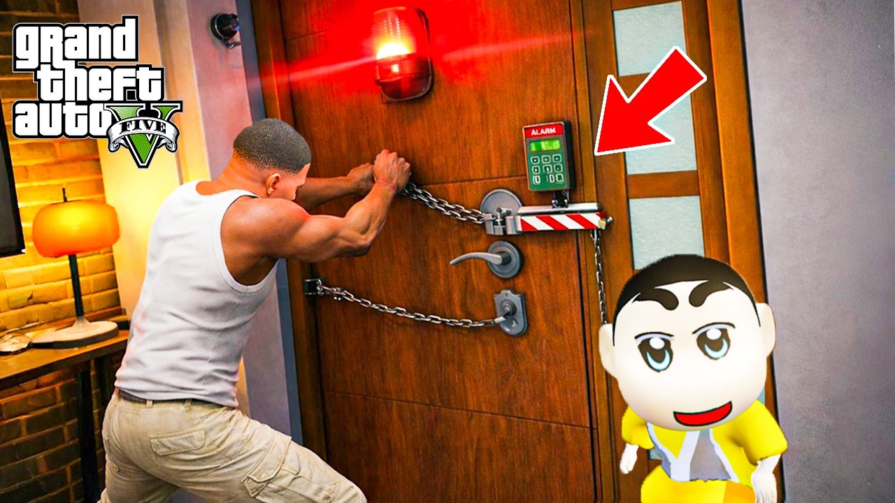 Shinchan and Franklin Trapped in Their House Can They Escape in GTA 5!