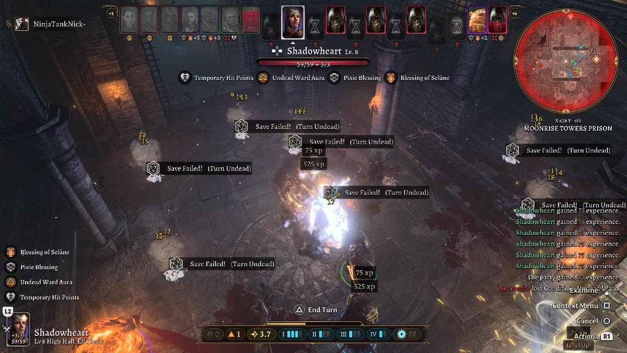 Baldur's Gate 3 when turn Undead crits