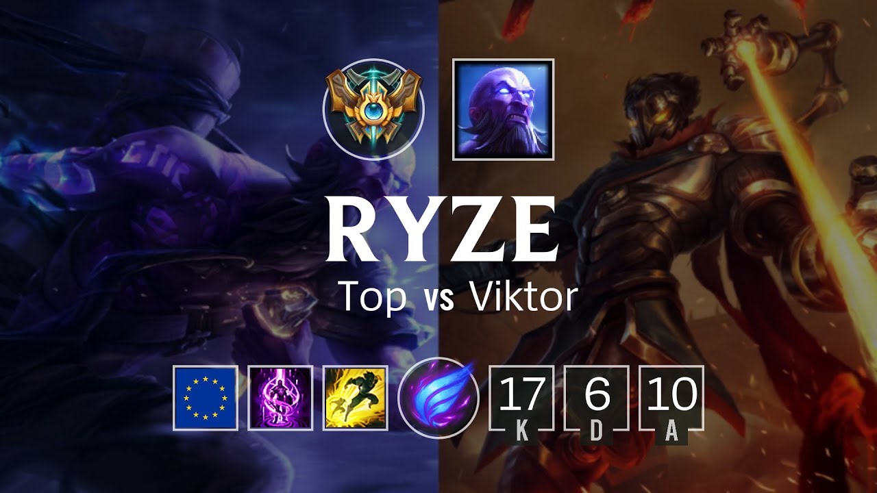Ryze Top vs Viktor - EUW Challenger Patch 8.21