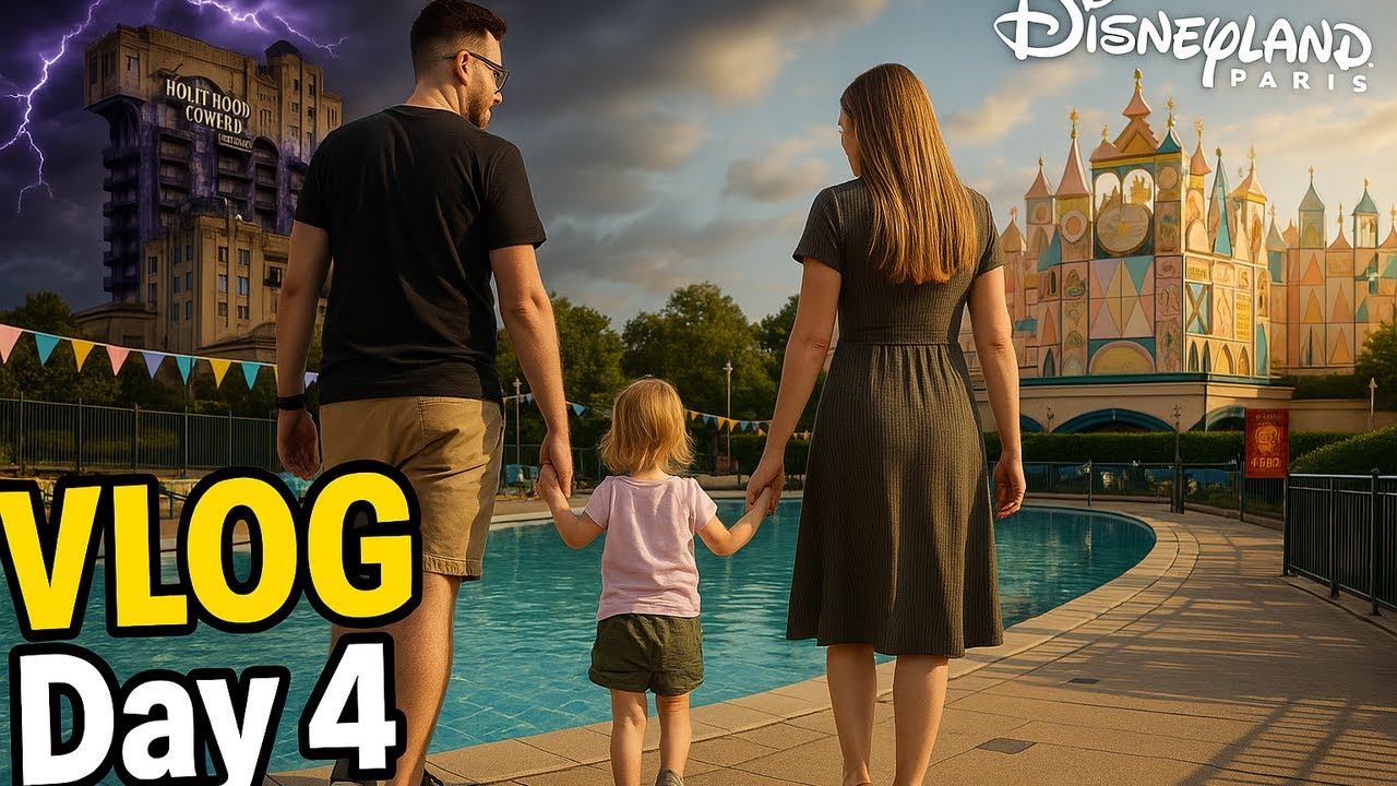DISNEYLAND PARIS - Day 4 | August 2025 | Lion King Show | Tower of Terror | Swimming