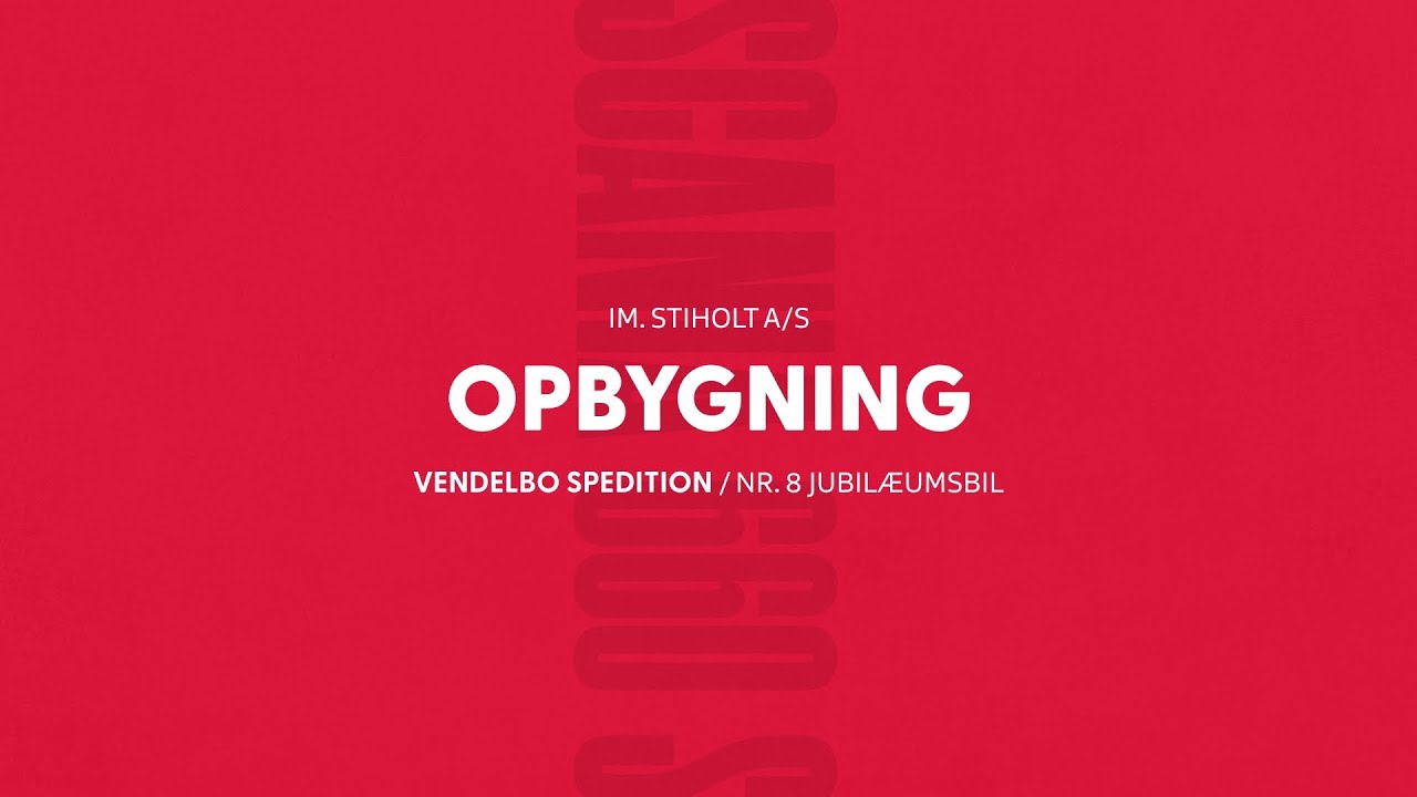 OPBYGNING: Nr. 8 jubil&aelig;umsbil til Vendelbo Spedition