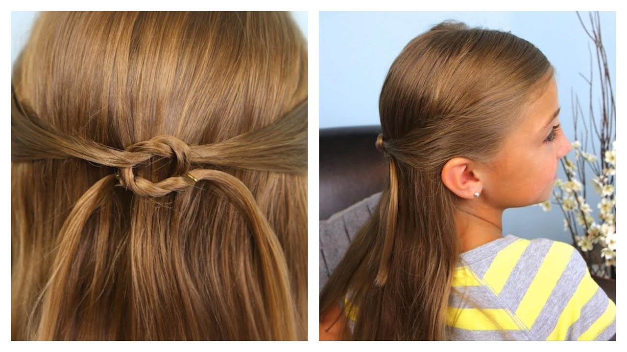 Pullbacks into Square Knot | Daddy 'Do Hairstyles | Cute Girls Hairstyles