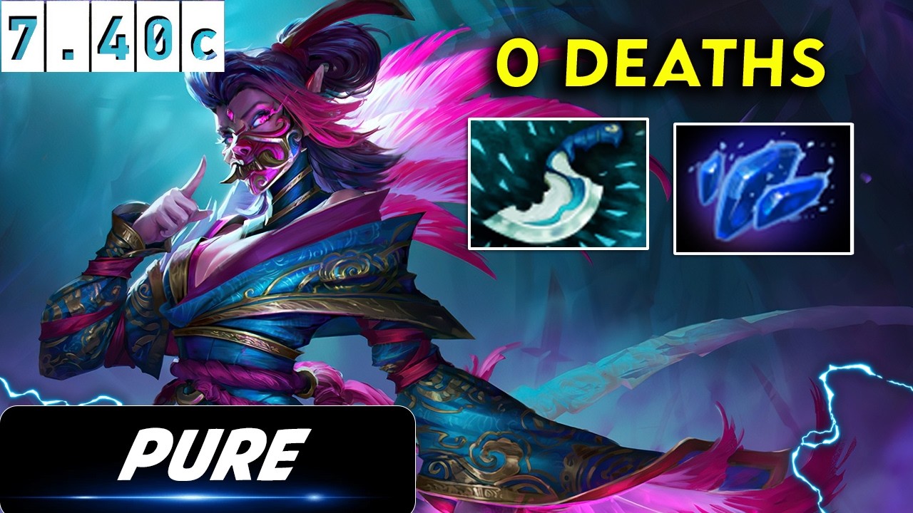 Pure Templar Assassin Safelane 0 Deaths - Dota 2 patch 7.40c Pro player Full Gameplay