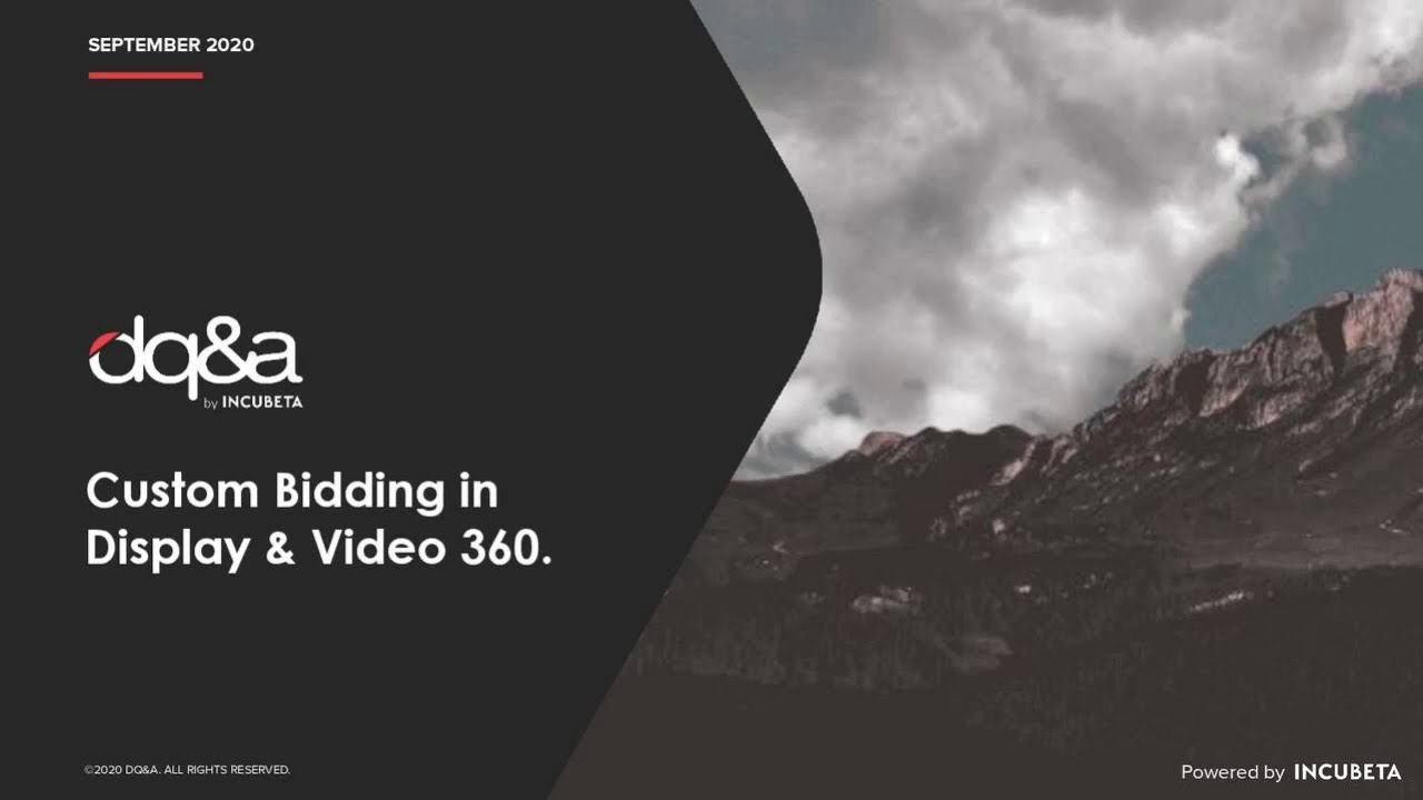 Custom Bidding in DV360 - a DQ&A webinar