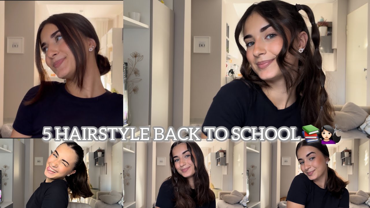 5 acconciature back to school *facili*💇🏻‍♀️📚